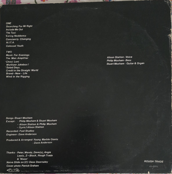 Young Marble Giants - Colossal Youth | Nuevos Medios (43-020L) - 4