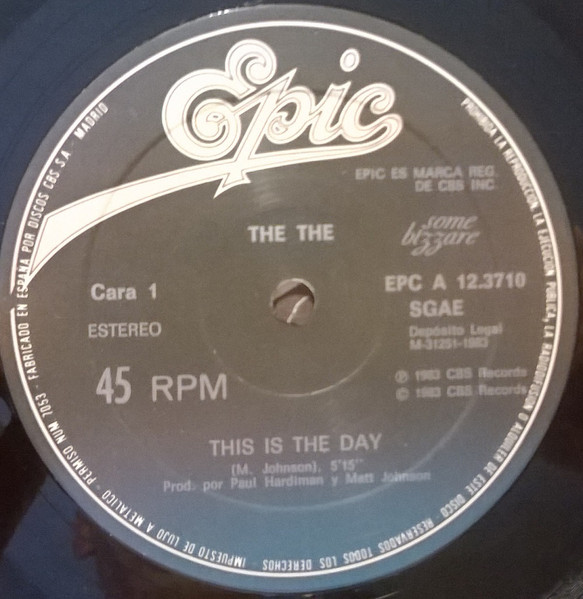 The The - This Is The Day | Epic (EPC A 12.3710) - 3