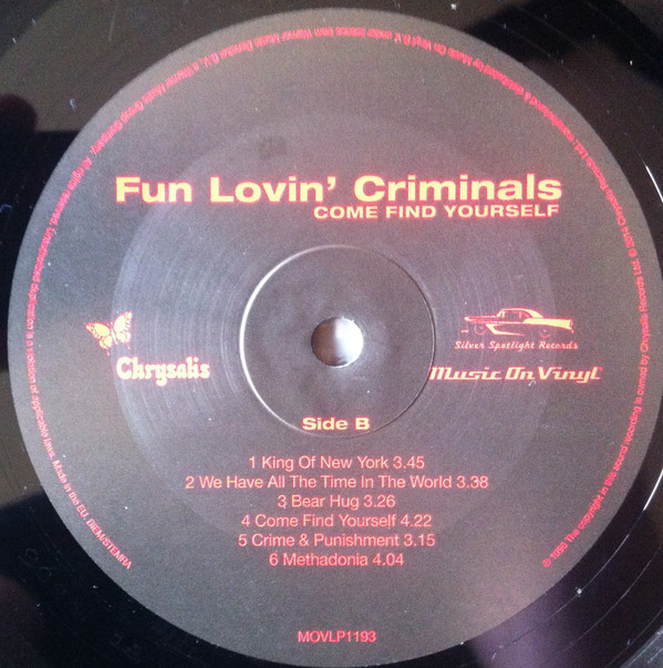 Fun Lovin' Criminals - Come Find Yourself | Music On Vinyl (MOVLP1193) - 4