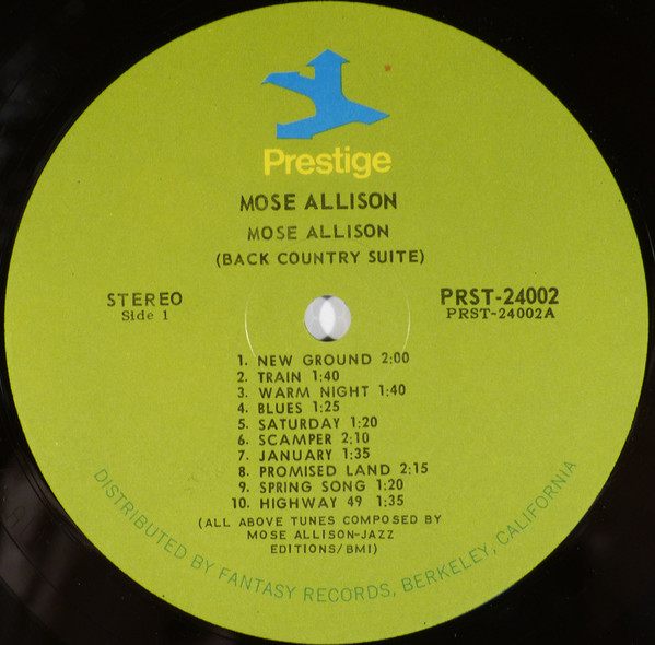 Mose Allison - Mose Allison | Prestige (PRST 24002) - 4 Mose Allison - Mose Allison | Prestige (PRST 24002) - 4