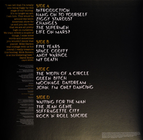 David Bowie - Live Santa Monica '72 | Parlophone (0825646113743) - 2