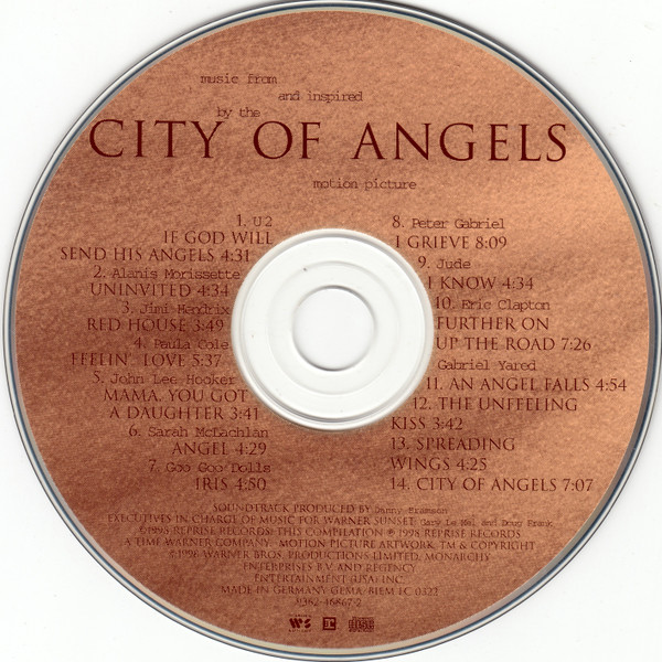 Various - City Of Angels (Music From And Inspired By The Motion Picture) | Reprise Records (9362-46867-2) - 3 Various - City Of Angels (Music From And Inspired By The Motion Picture) | Reprise Records (9362-46867-2) - 3