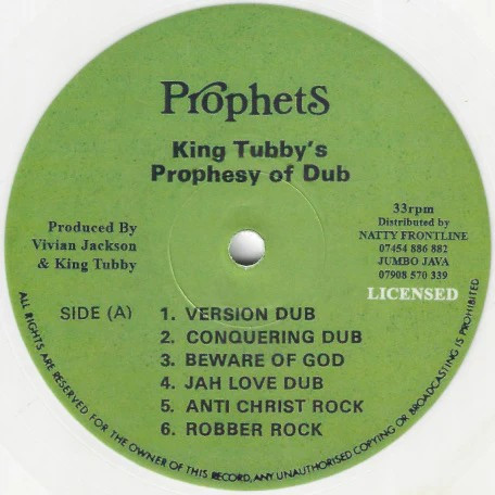 Yabby You - King Tubby's Prophesy Of Dub | Prophets (none) - 2