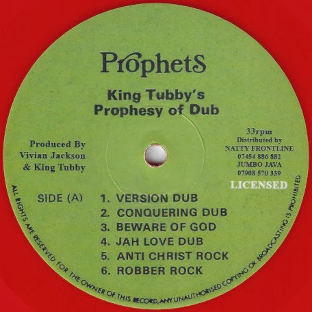 Yabby You - King Tubby's Prophesy Of Dub | Prophets (none) - 3