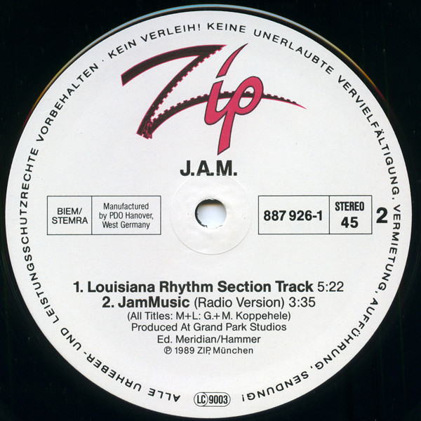 J.A.M. - Jammusic | Zip (887 926-1) - 2