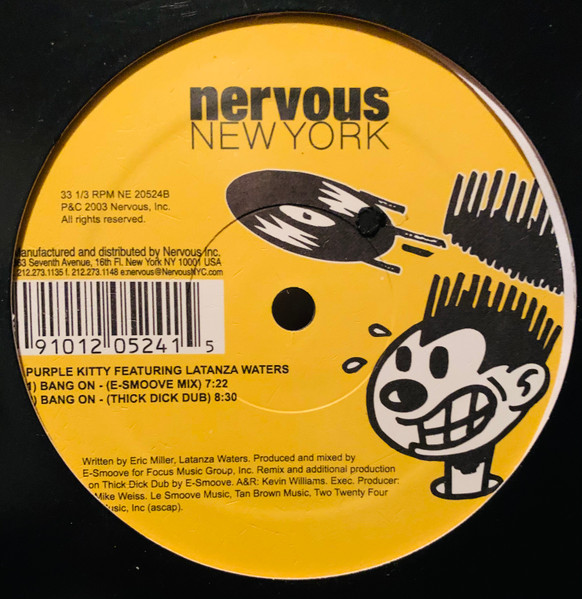 Purple Kitty Featuring Latanza Waters - Bang On | Nervous Records (NE 20524) - 2 Purple Kitty Featuring Latanza Waters - Bang On | Nervous Records (NE 20524) - 2