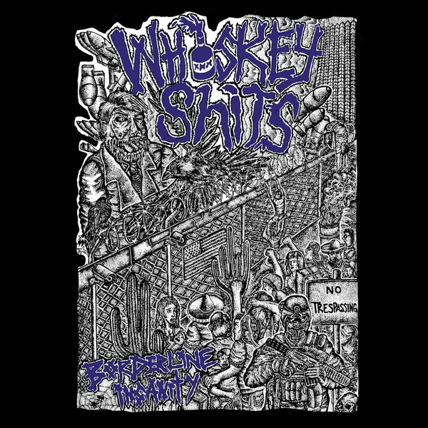 Whiskey Shits - Borderline Insanity (7" - Limited Edition - Purple Translucent Vinyl) [Vinyl] | Just Fuckin' Pogo Records (JFPR 02)