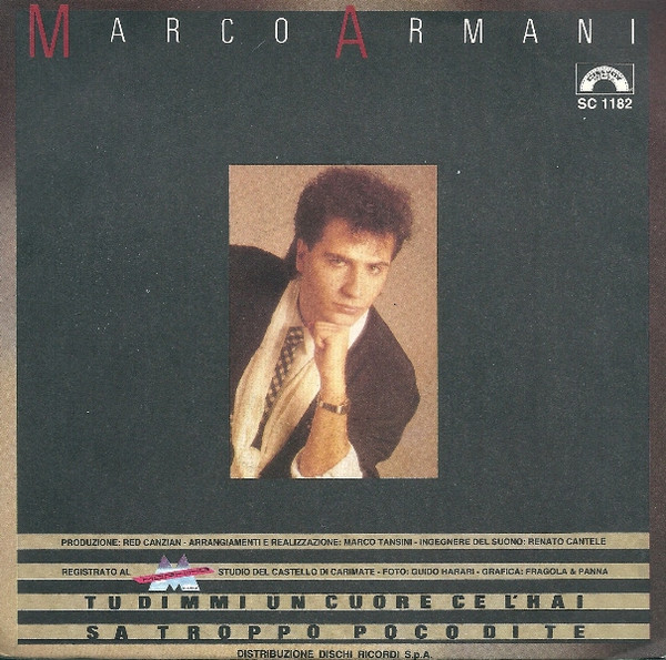 Marco Armani - Tu Dimmi Un Cuore Ce L'Hai | Cinevox Record (SC 1182) - 2