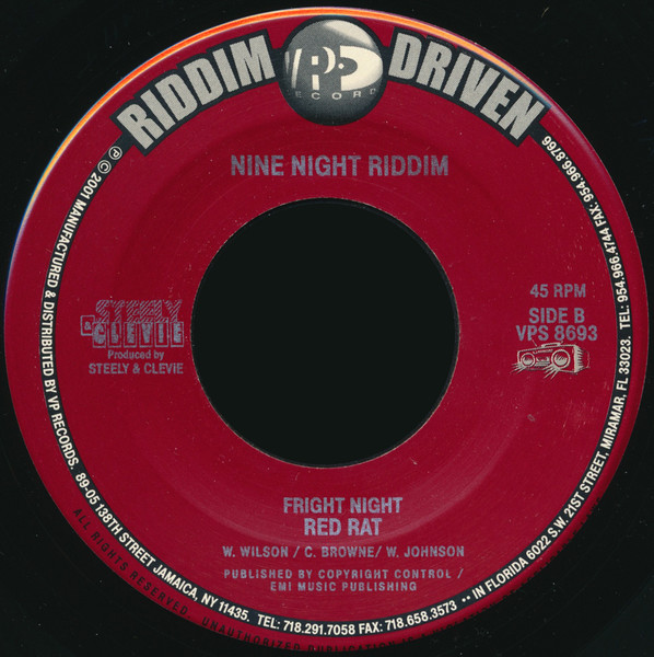 Elephant Man / Red Rat - Wining Queen / Fright Night | VP Records (VPS 8693) - 2