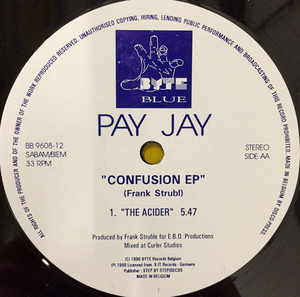 Pay Jay - Confusion EP | Byte Blue (BB 9608-12) - 2