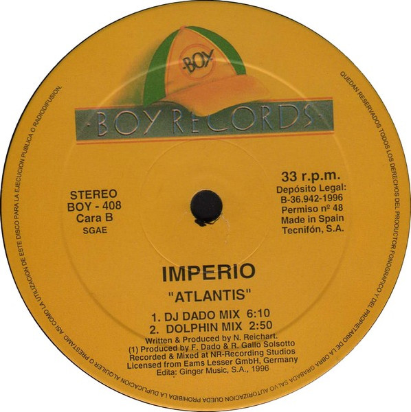 Imperio - Atlantis | Boy Records (BOY - 408) - 4 Imperio - Atlantis | Boy Records (BOY - 408) - 4