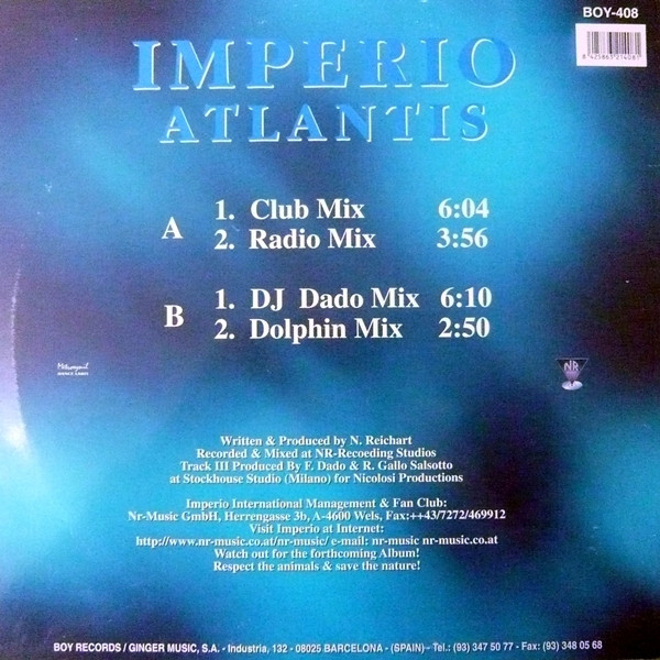 Imperio - Atlantis | Boy Records (BOY - 408) - 2 Imperio - Atlantis | Boy Records (BOY - 408) - 2