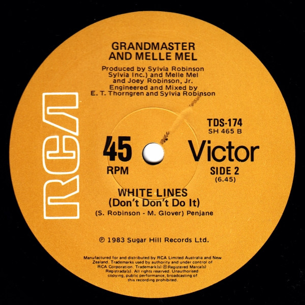 Grandmaster Flash & Melle Mel - White Lines (Don't Don't Do It) | RCA Victor (TDS-174) - 2