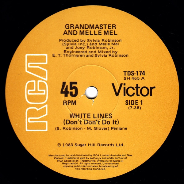 Grandmaster Flash & Melle Mel - White Lines (Don't Don't Do It) | RCA Victor (TDS-174) - main