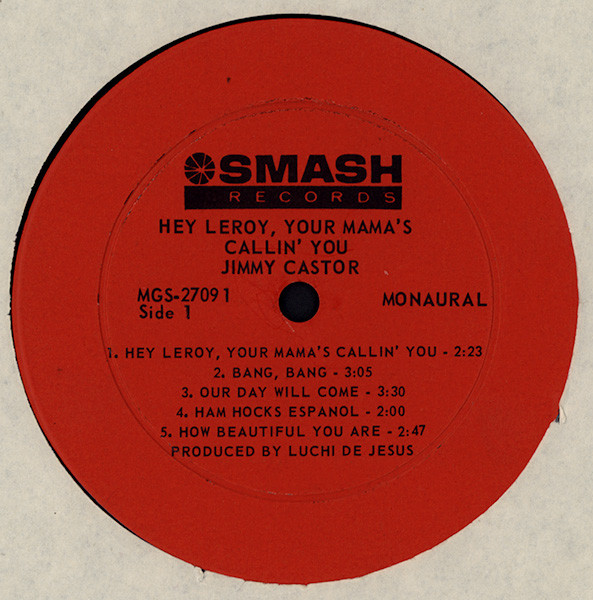 Jimmy Castor - Hey Leroy | Smash Records (MGS 27091) - 3