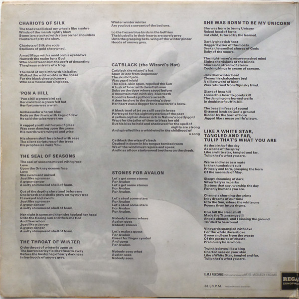 Tyrannosaurus Rex - Unicorn | Regal Zonophone (SLRZ 1007) - 2 Tyrannosaurus Rex - Unicorn | Regal Zonophone (SLRZ 1007) - 2