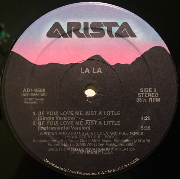 La La - (If You) Love Me Just A Little | Arista (AD1-9569)