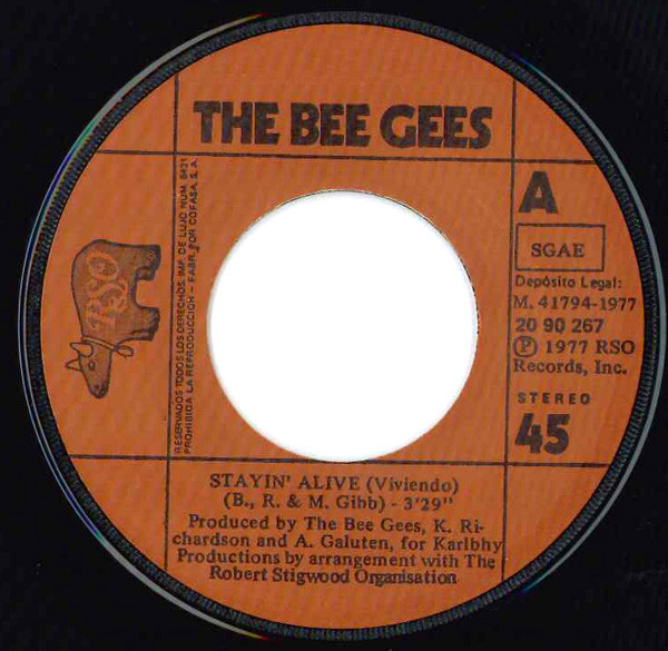 Bee Gees - Stayin' Alive | RSO (20 90 267) - 4