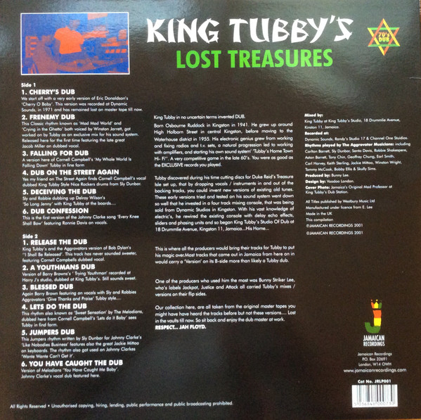 King Tubby - King Tubby's Lost Treasures LP | Jamaican Recordings (JRLP001) - 2 King Tubby - King Tubby's Lost Treasures LP | Jamaican Recordings (JRLP001) - 2