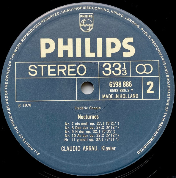 Frédéric Chopin , Claudio Arrau - Complete / Sämtliche / Les 21 Nocturnes | Philips (6747 485) - 4 Frédéric Chopin , Claudio Arrau - Complete / Sämtliche / Les 21 Nocturnes | Philips (6747 485) - 4