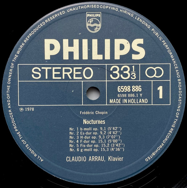 Frédéric Chopin , Claudio Arrau - Complete / Sämtliche / Les 21 Nocturnes | Philips (6747 485) - 3 Frédéric Chopin , Claudio Arrau - Complete / Sämtliche / Les 21 Nocturnes | Philips (6747 485) - 3