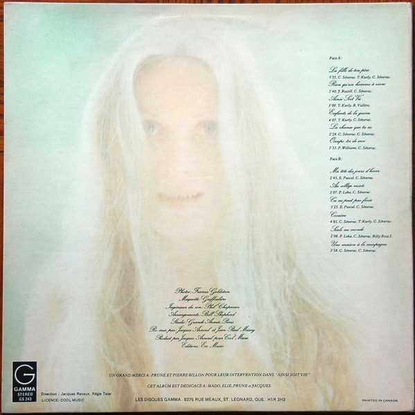 Claire Severac - Ainsi Soit Vie | Gamma (GS 243) - 3