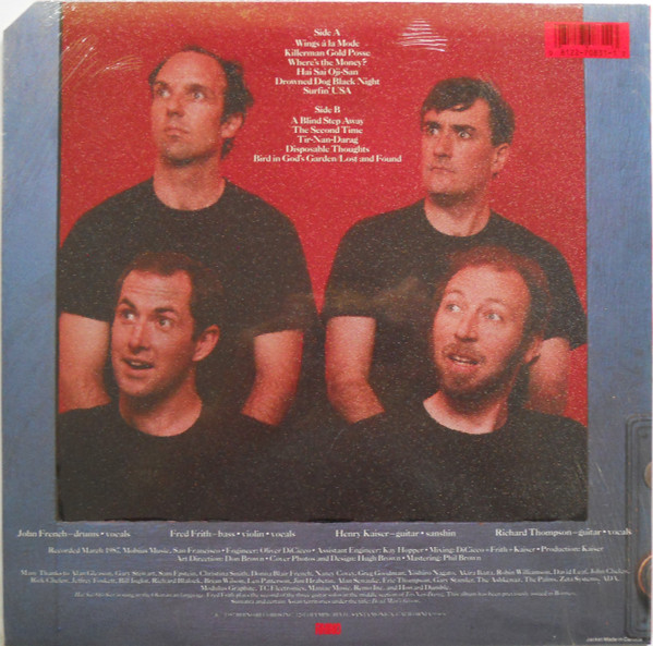 French Frith Kaiser Thompson - Live, Love, Larf & Loaf | Rhino Records (RNLP 70831) - 2