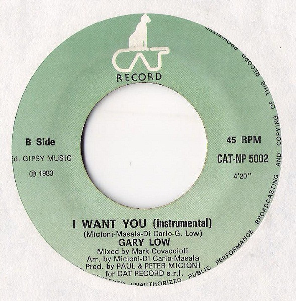 Gary Low - I Want You | Cat Record (CAT-NP 5002) - 4