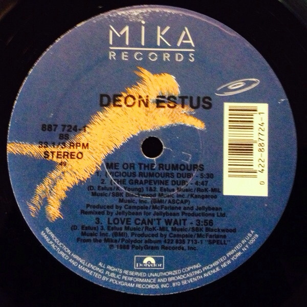 Deon Estus - Me Or The Rumours | Mika Records (887 724-1) - 3 Deon Estus - Me Or The Rumours | Mika Records (887 724-1) - 3