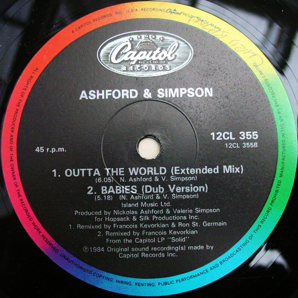 Ashford & Simpson - Babies (Extended Mix) | Capitol Records (12CL 355) - 4 Ashford & Simpson - Babies (Extended Mix) | Capitol Records (12CL 355) - 4