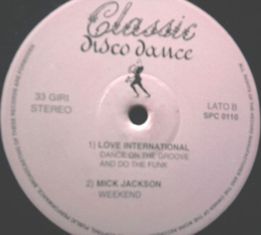 Various - Classic Disco Dance | Classic Disco Dance (SPC 0110) - main Various - Classic Disco Dance | Classic Disco Dance (SPC 0110) - main