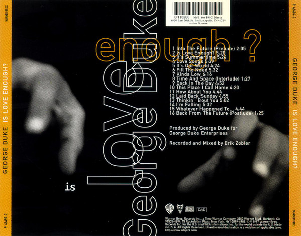 George Duke - Is Love Enough? | Warner Bros. Records (9 46494-2) - 2