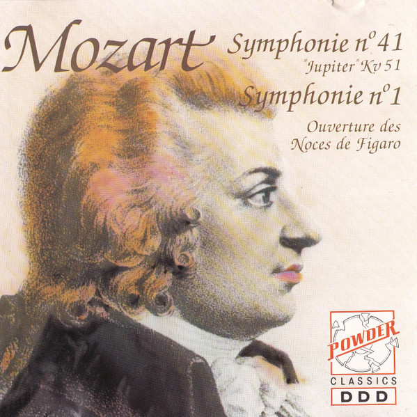 Wolfgang Amadeus Mozart - Symphonie Nº 41 "Jupiter" KV 51 / Symphonie Nº 1 / Ouverture Des Noces De Figaro | Powder (CD 5101) - main Wolfgang Amadeus Mozart - Symphonie Nº 41 "Jupiter" KV 51 / Symphonie Nº 1 / Ouverture Des Noces De Figaro | Powder (CD 5101) - main