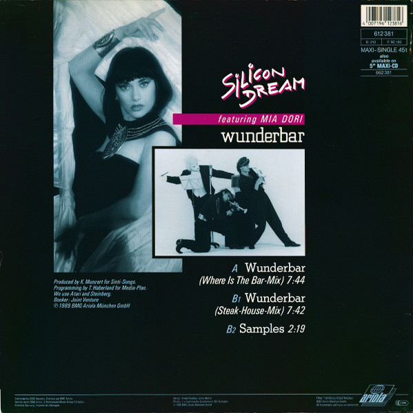 Silicon Dream Featuring Mia Dori - Wunderbar | Ariola (612 381) - 2