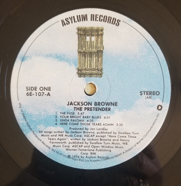 Jackson Browne - The Pretender | Asylum Records (6E-107) - 3