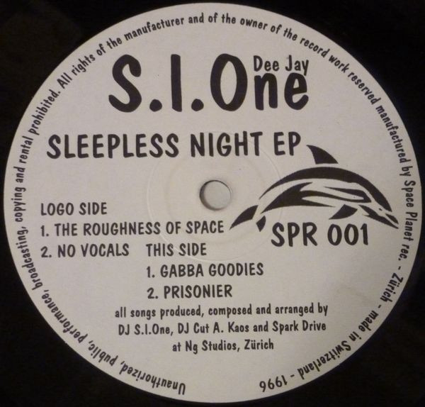 DJ S.I. One - Sleepless Night E.P. | Space Planet (SPR 0001) - main