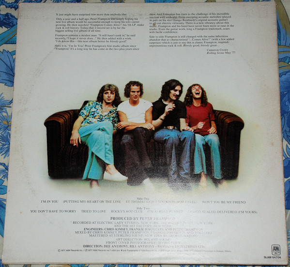 Peter Frampton - I'm In You | A&M Records (SLAM 64704) - 2 Peter Frampton - I'm In You | A&M Records (SLAM 64704) - 2