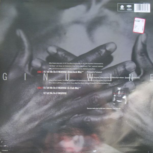 Ginuwine - Tell Me Do U Wanna | 550 Music (FFM 664356 6) - 2