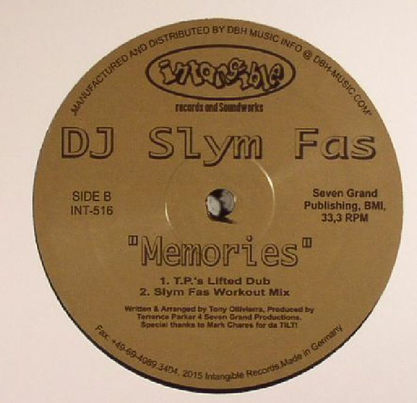 DJ Slym Fas - Hula Hoop Dance / Memories | Intangible Records & Soundworks (INT-516) - 2