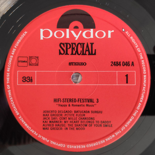 Various - Hifi-Stereo-Festival 3 (Happy And Romantic Music) | Polydor (2484 046) - 3