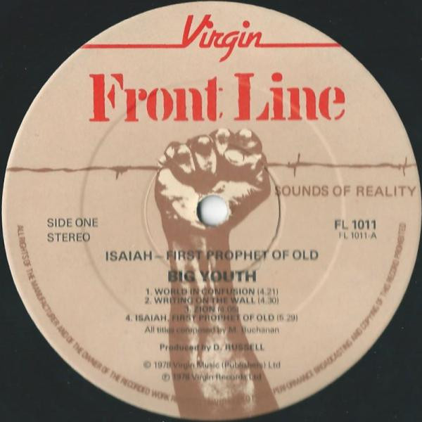 Big Youth - Isaiah - First Prophet Of Old | Front Line (FL 1011) - 2 Big Youth - Isaiah - First Prophet Of Old | Front Line (FL 1011) - 2