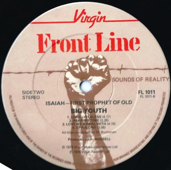 Big Youth - Isaiah - First Prophet Of Old | Front Line (FL 1011) - 3 Big Youth - Isaiah - First Prophet Of Old | Front Line (FL 1011) - 3