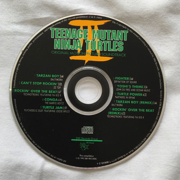 Various - Teenage Mutant Ninja Turtles III (Original Motion Picture Soundtrack) | SBK Records (0777 7 89016 2 4) - 2