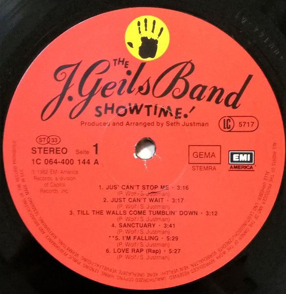 The J. Geils Band - Showtime! | EMI America (1C 064-400 144) - 3
