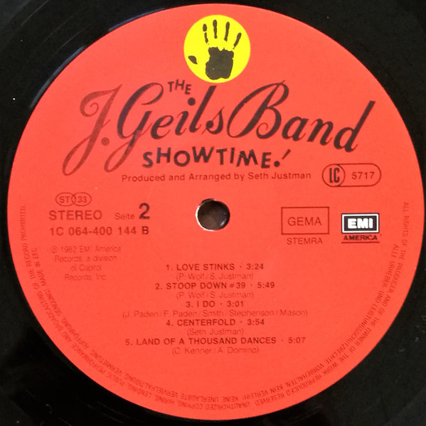 The J. Geils Band - Showtime! | EMI America (1C 064-400 144) - 4