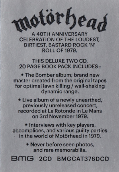 Motörhead - Bomber | Murder One (BMGCAT378DCD) - 3