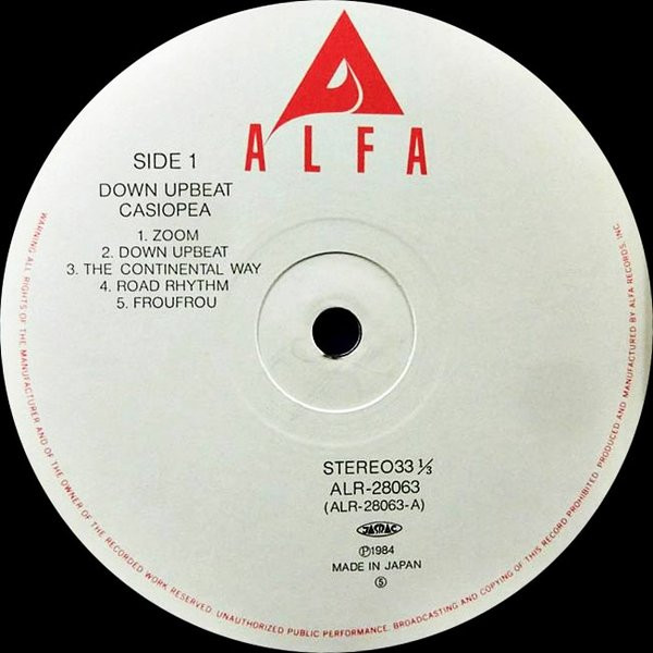 Casiopea - Down Upbeat | Alfa (ALR-28063) - 3