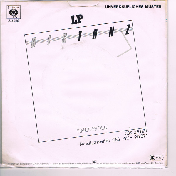 Rheingold - Computerbeat | CBS (A 4228) - 2