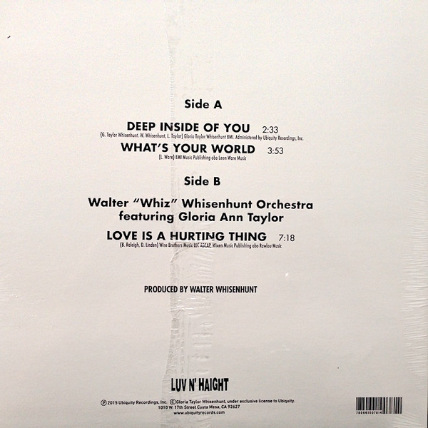 Gloria Taylor and Walter Whisenhunt Orchestra - Deep Inside You | Luv N' Haight (LH12078) - 2 Gloria Taylor and Walter Whisenhunt Orchestra - Deep Inside You | Luv N' Haight (LH12078) - 2
