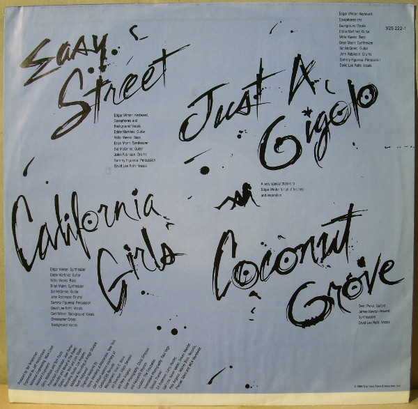 David Lee Roth - Crazy From The Heat | Warner Bros. Records (925 222-1) - 4